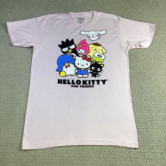 Hello‎ Kitty & Friends Pink Graphic Tee | Bioworld Sanrio M - Picture 1 of 4